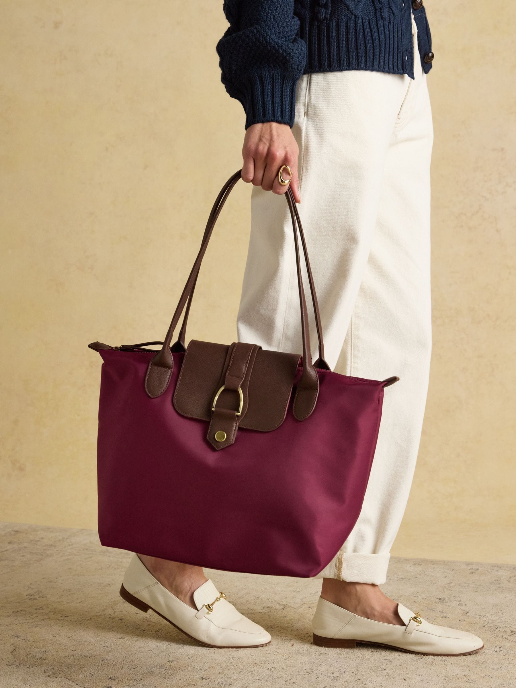 Bessenrood - Joules Edie Shopper tas
