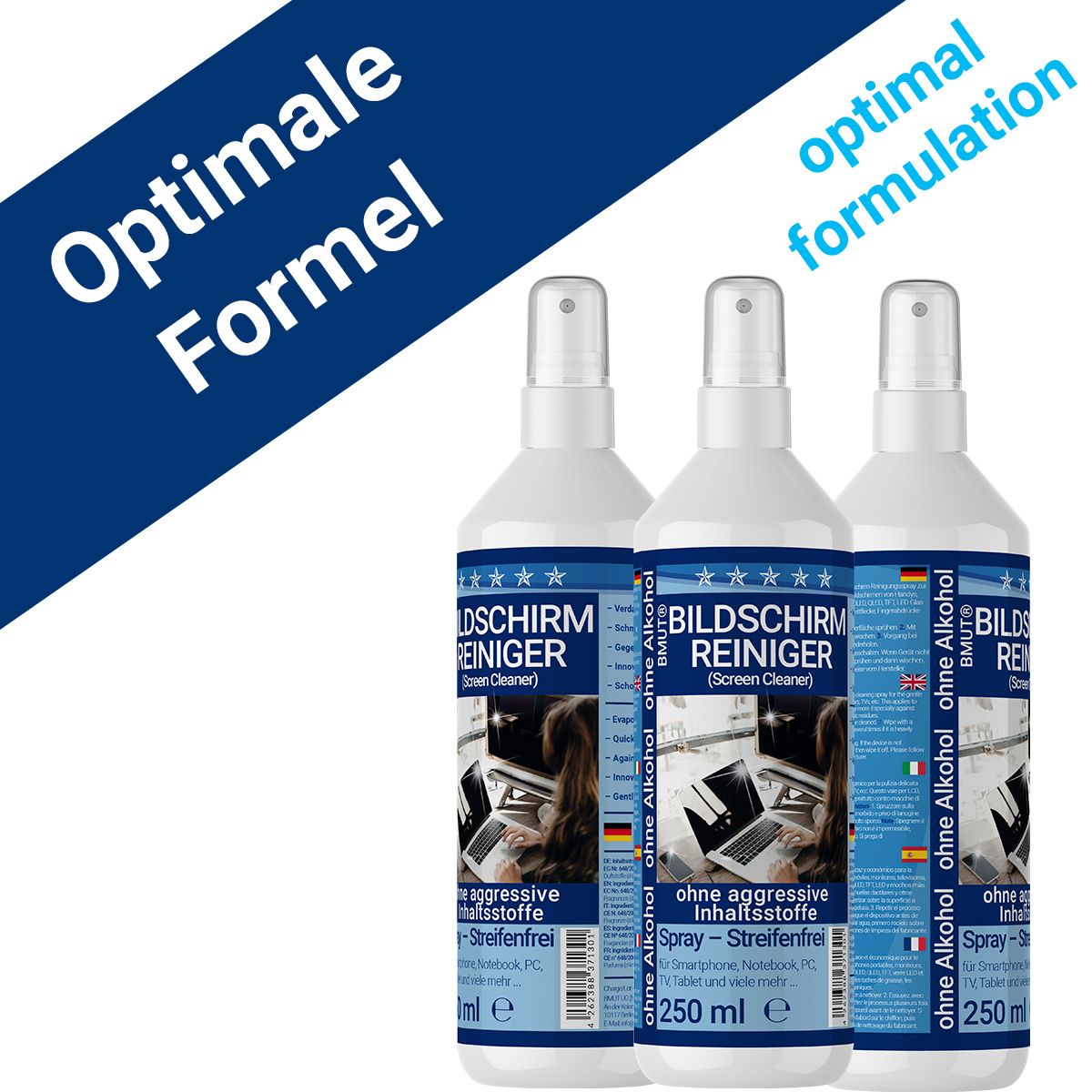 BMUT Bildschirmreiniger Spray Set