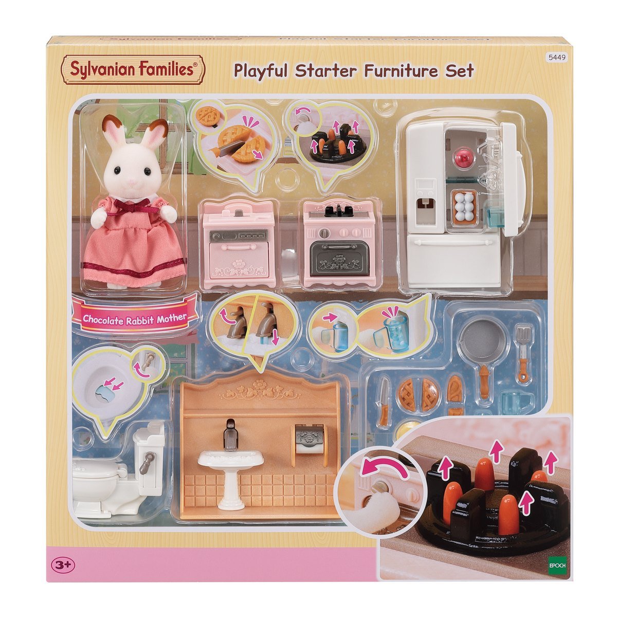Le set d'ameublement cosy cottage et maman - Sylvanian Families 5449