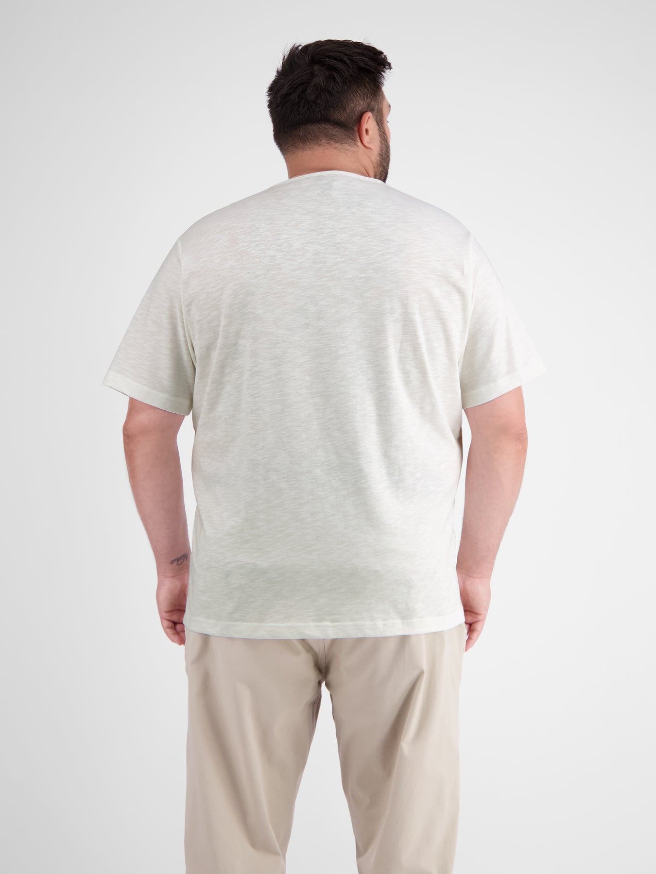 Unifarbenes Serafino-Shirt in Großen Größen