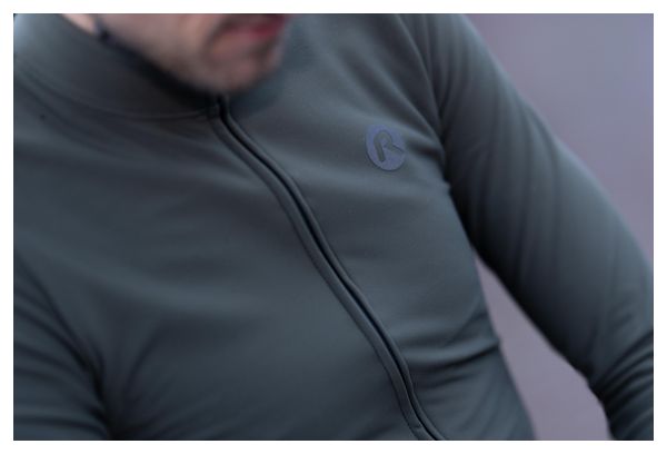Maillot cycliste manches longues - Homme - Vert - Rogelli Signature