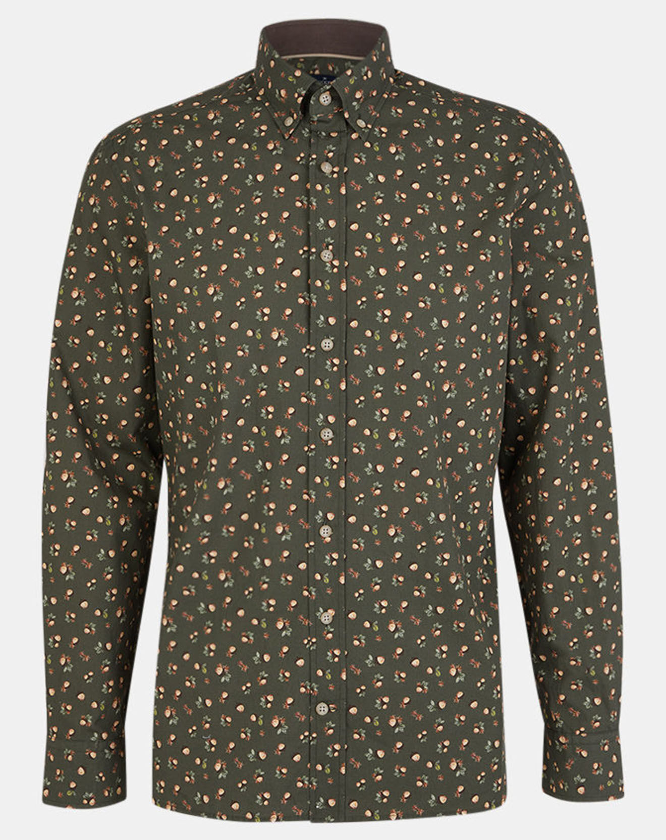 Hackett London Chemise Slim Fit imprimée kaki