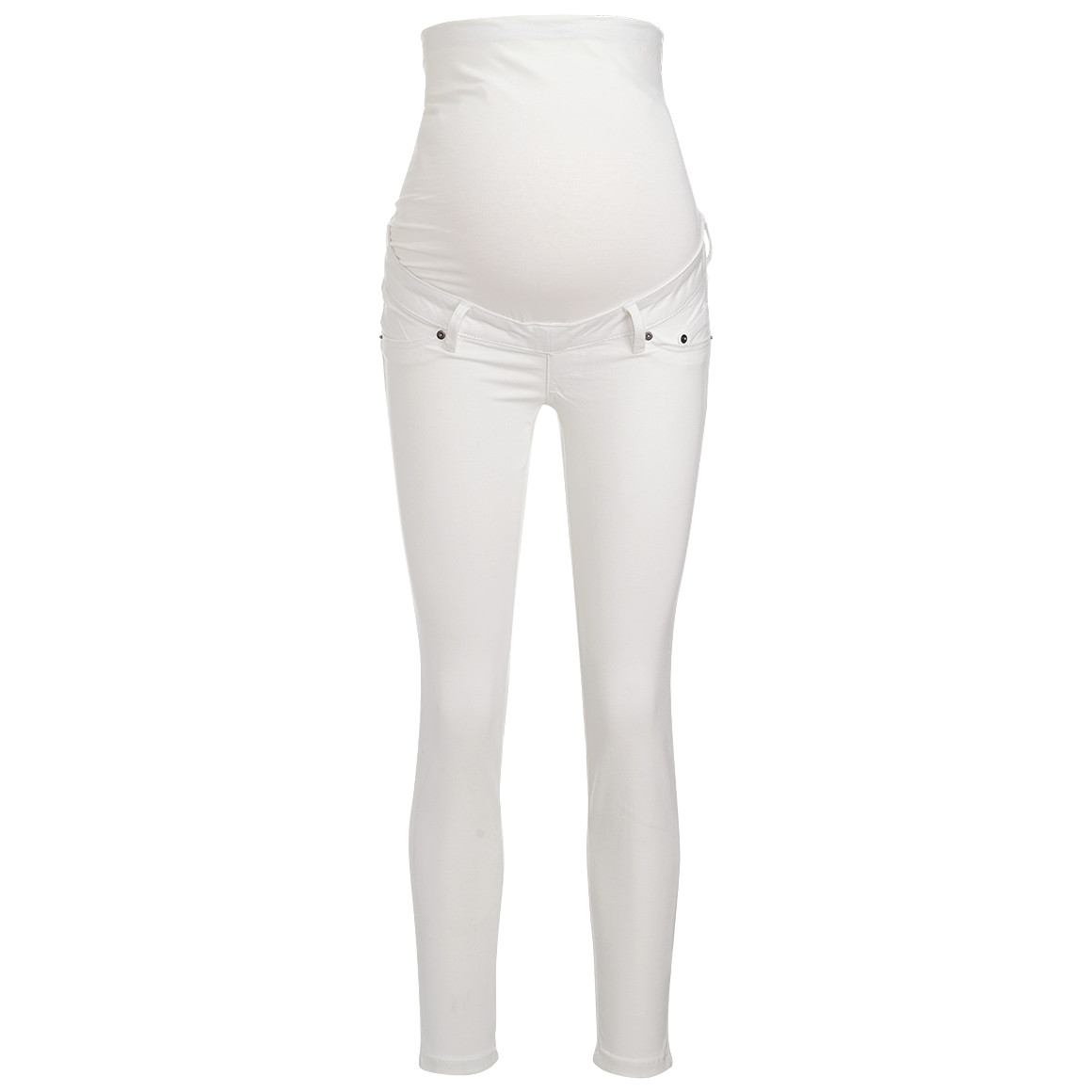 Damen Umstands-Jeggings unifarben weiss