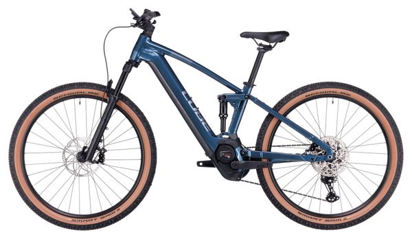VTT Électrique Tout-Suspendu Cube Stereo Hybrid 120 Race 750 Shimano Deore/XT 12V 750 Wh 27.5'' Bleu Petrol