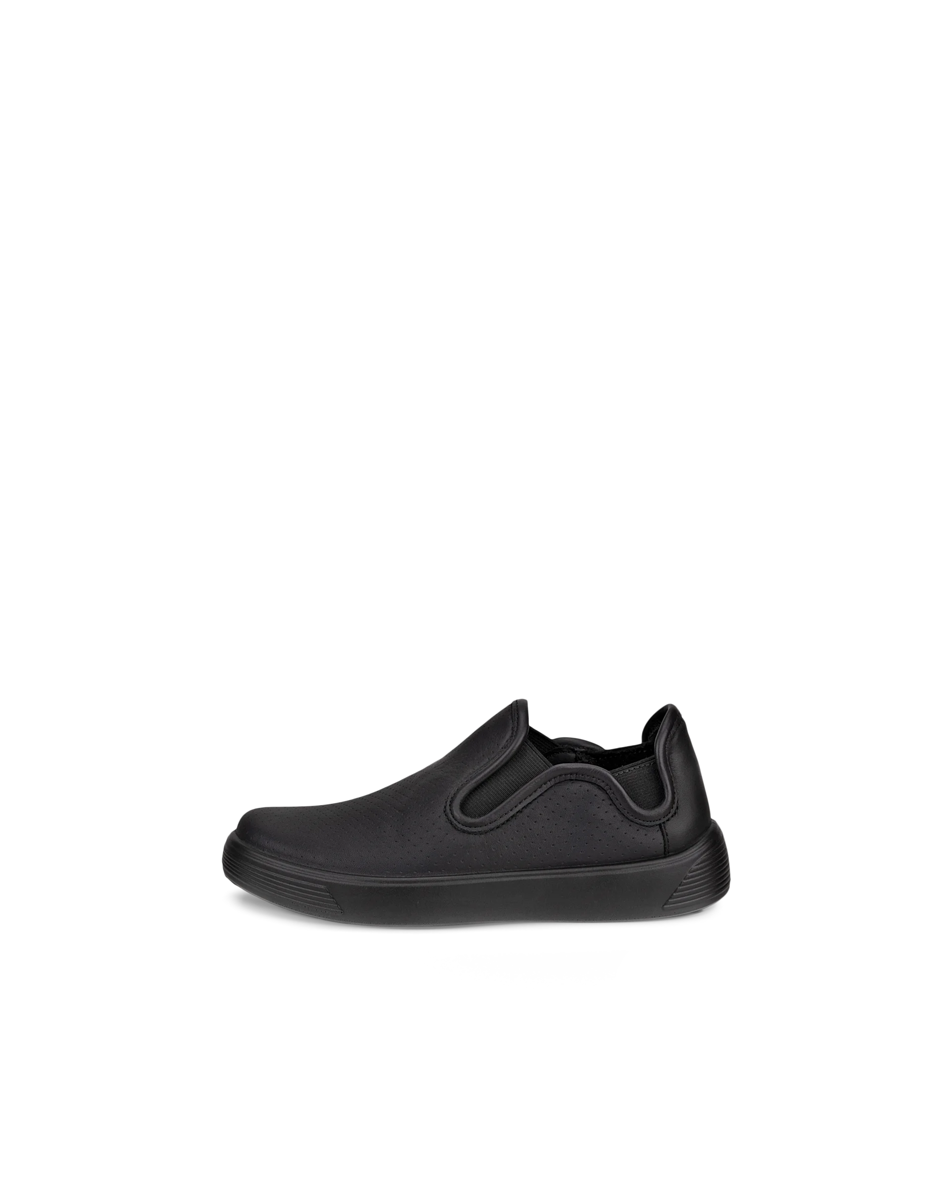 ECCO STREET 1 Kinder Lederslipper Schwarz