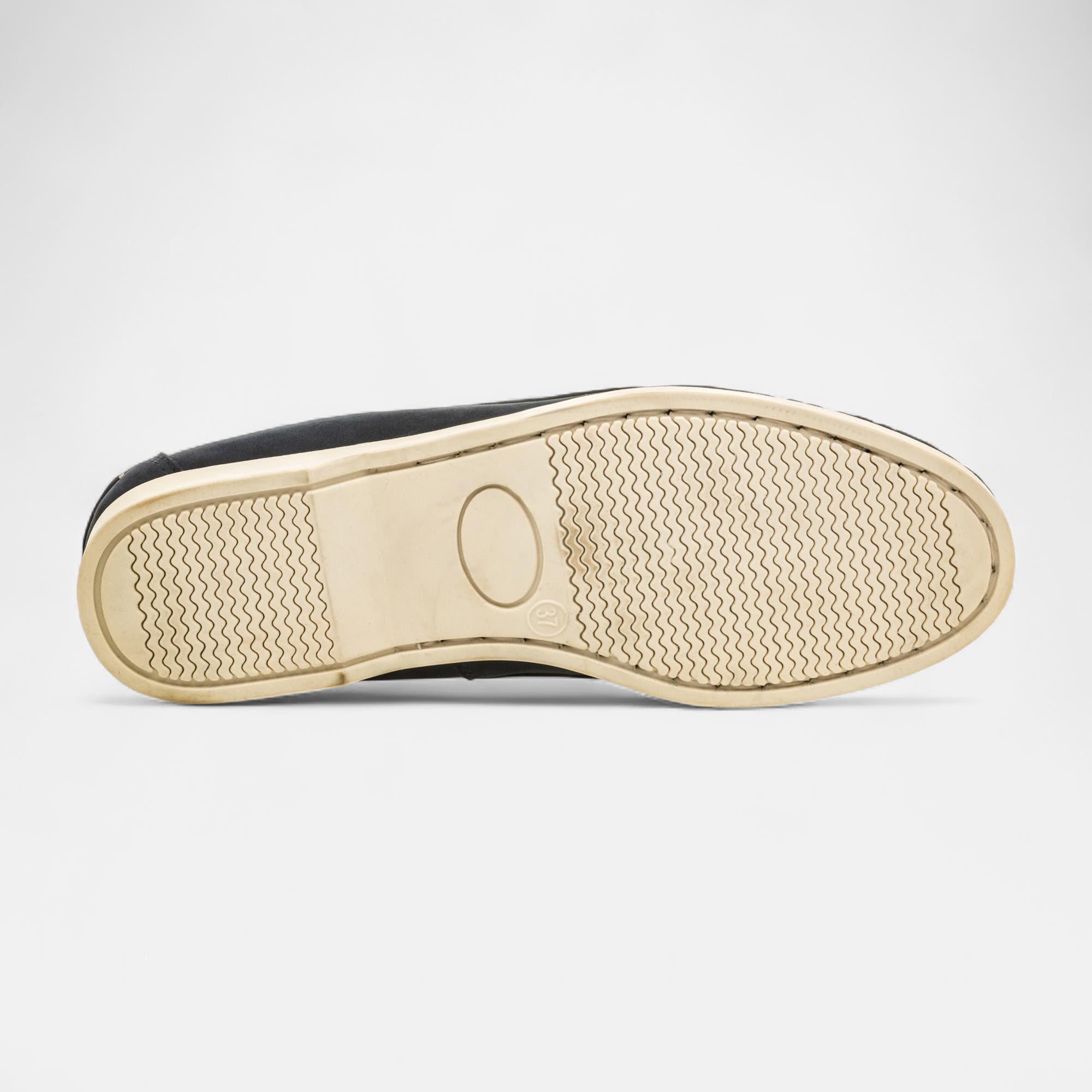Chaussures bateau Femme en cuir bleu marine
