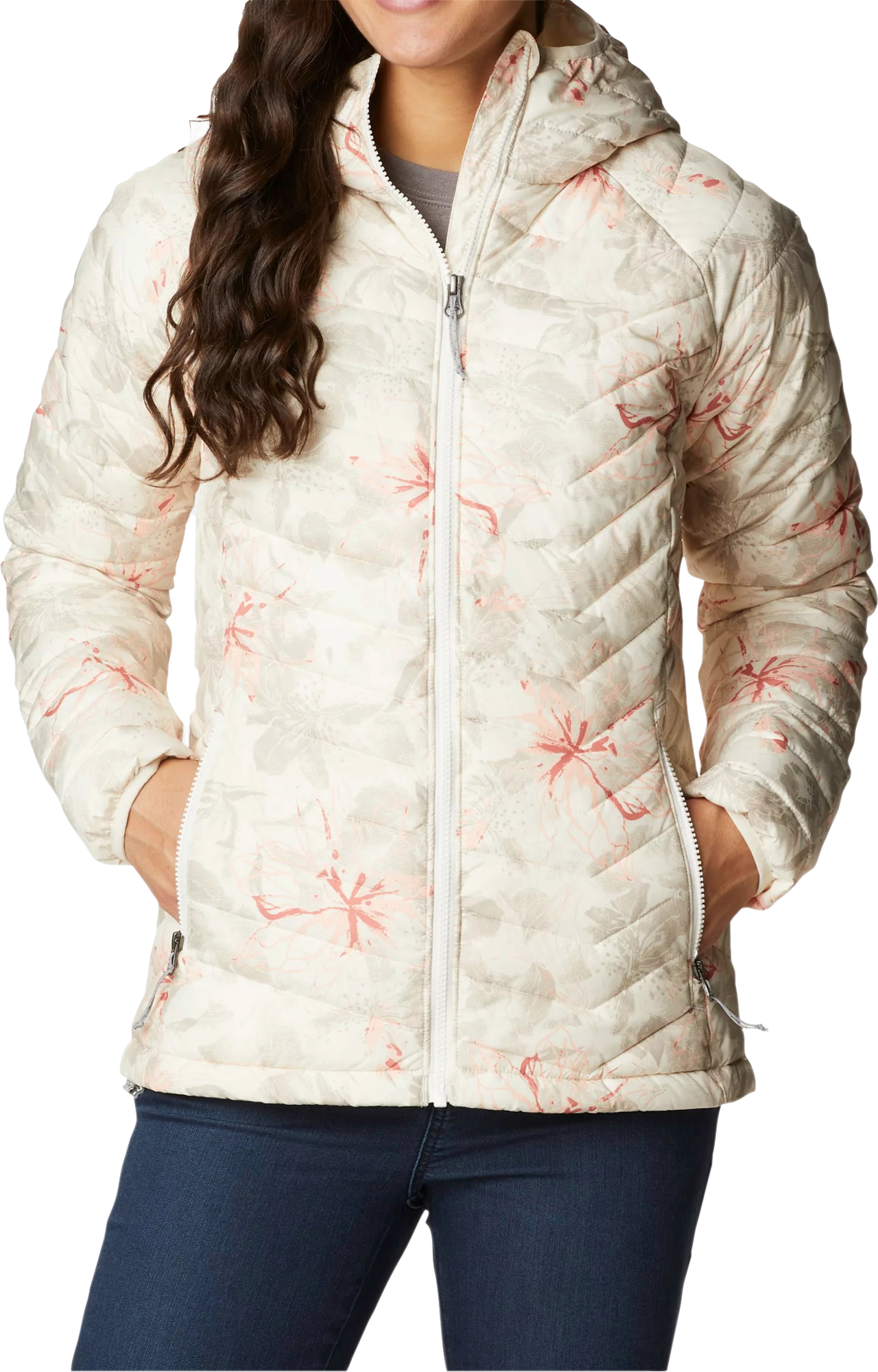 Columbia Powder Lite Damenjacke chalk aurelian