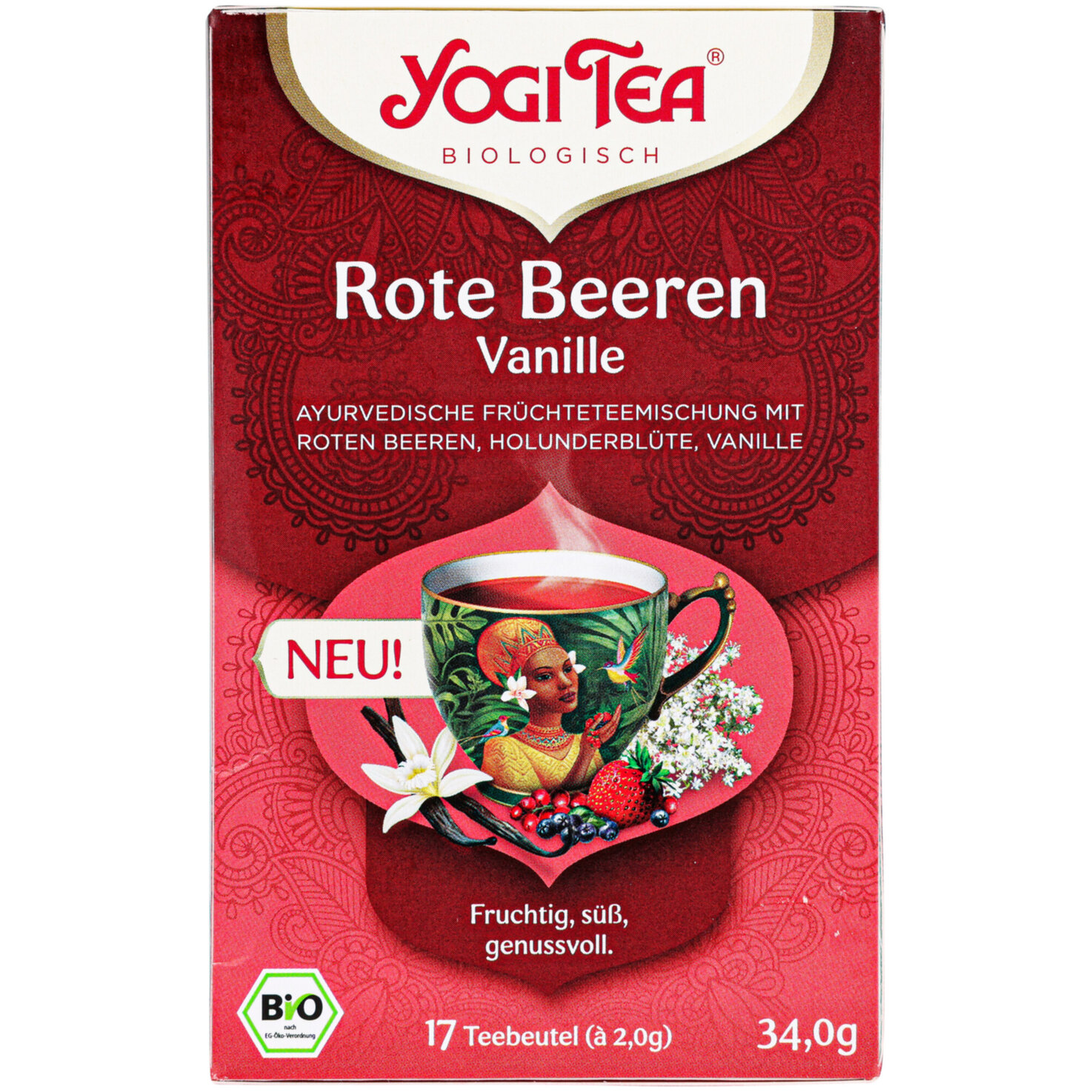 Yogi Tea Bio Rote Beeren 17 Portionen