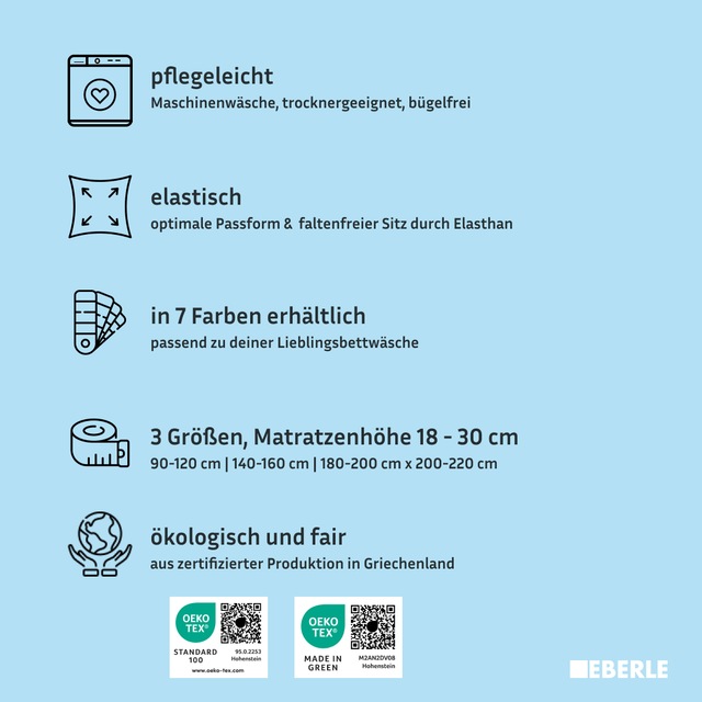 bellana Spannbettlaken »bellana coolTouch« mit kühlendem Klimagarn