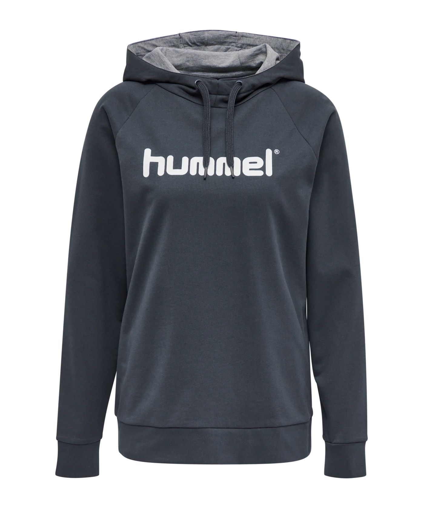 Hummel Cotton Logo Hoody Damen Blau F8571