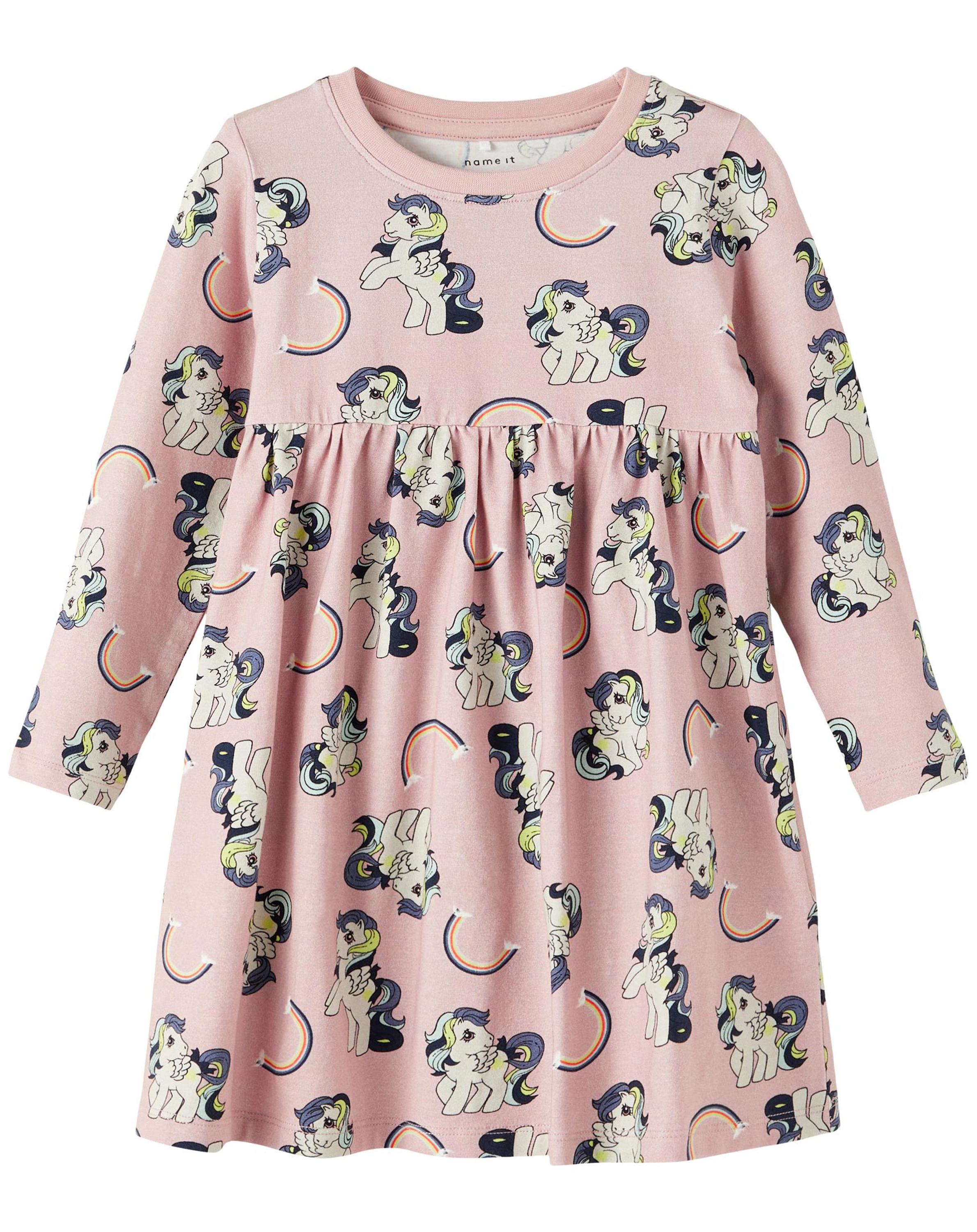 Langarm-Kleid NMFMLP FAKSINI in violet ice