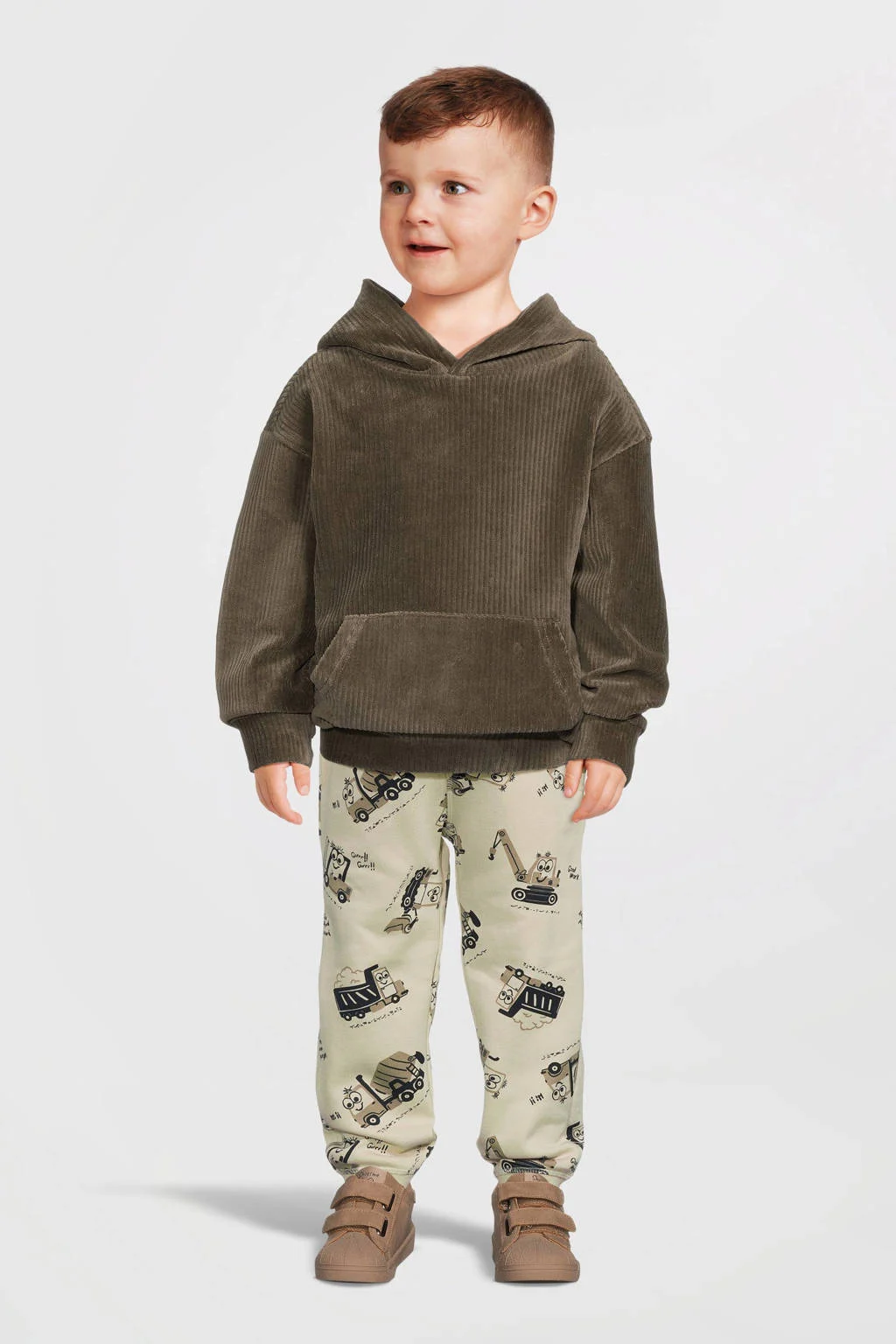NAME IT joggingbroek NMMVIMO met all over print ecru