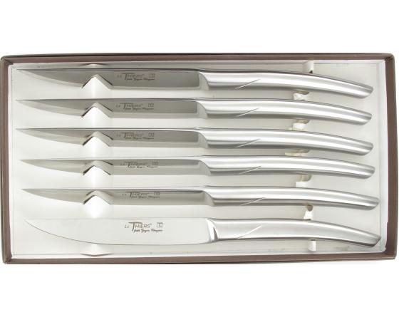 Le Thiers Monobloc Inox brossé - coffret de 6 pièces Couteaux Table par Goyon Chazeau