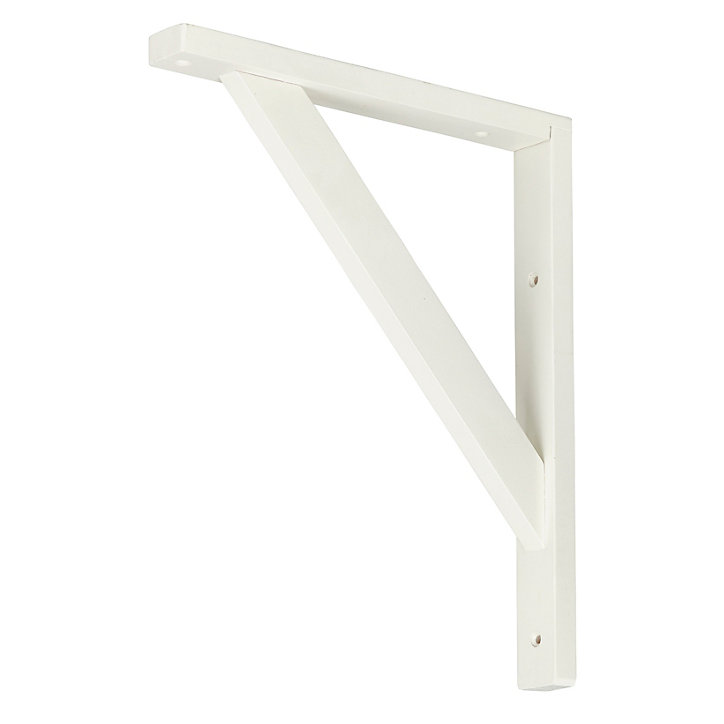 Équerre en bois blanc Form Timber H. 30 x P. 25 cm