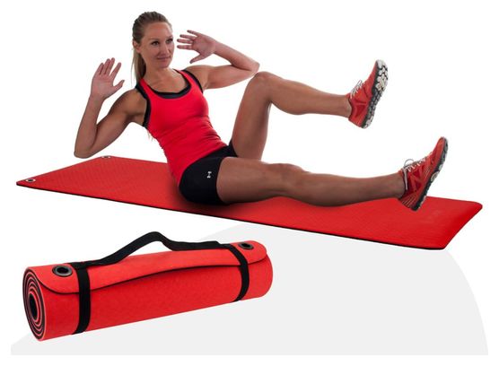 Pure2Improve Tapis de fitness TPE Rouge P2I200430