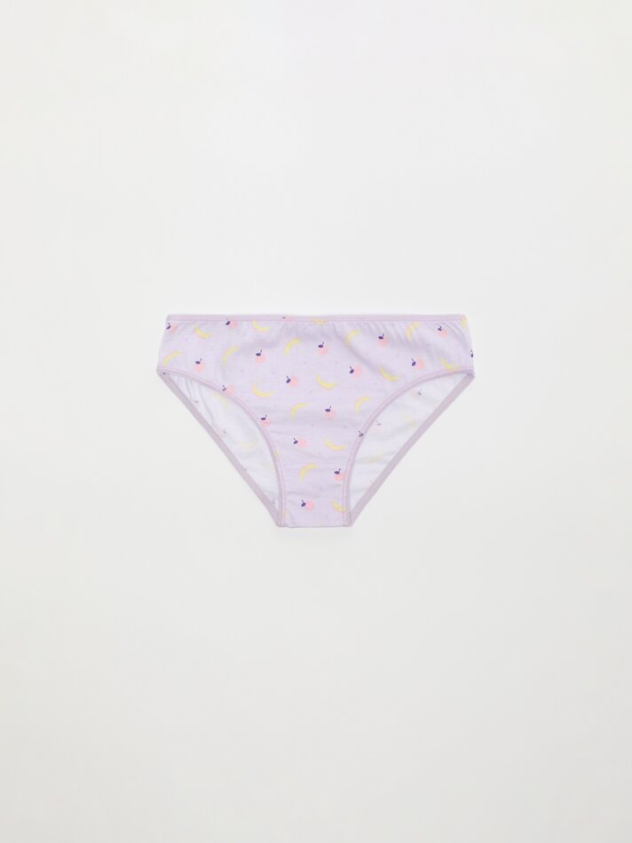 Pacote com 7 calcinhas clássicas estampadas - Cores Variadas