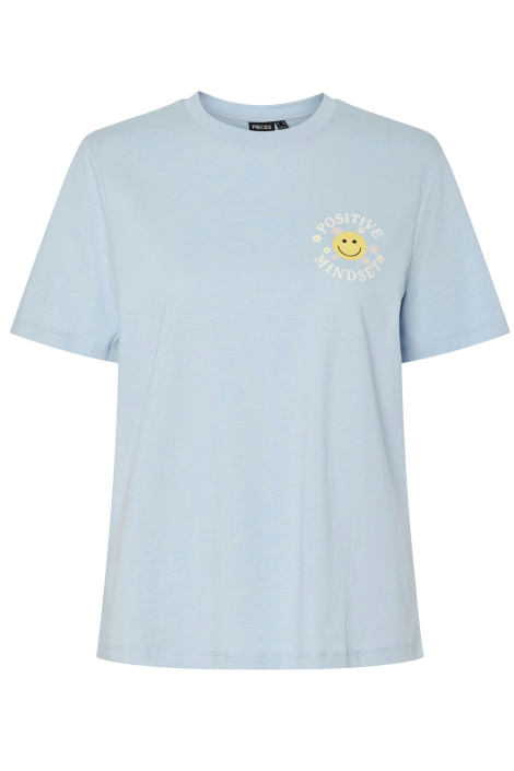 Pieces blauwe dames t-shirt