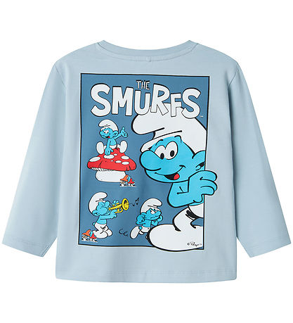Name It Bluse - NmmFys - Celestial Blue m. Schlumpf