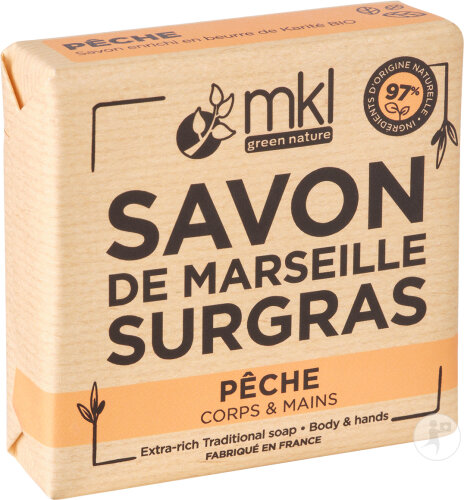 MKL Green Nature Savon De Marseille Solide Surgras Pêche Bio 100g