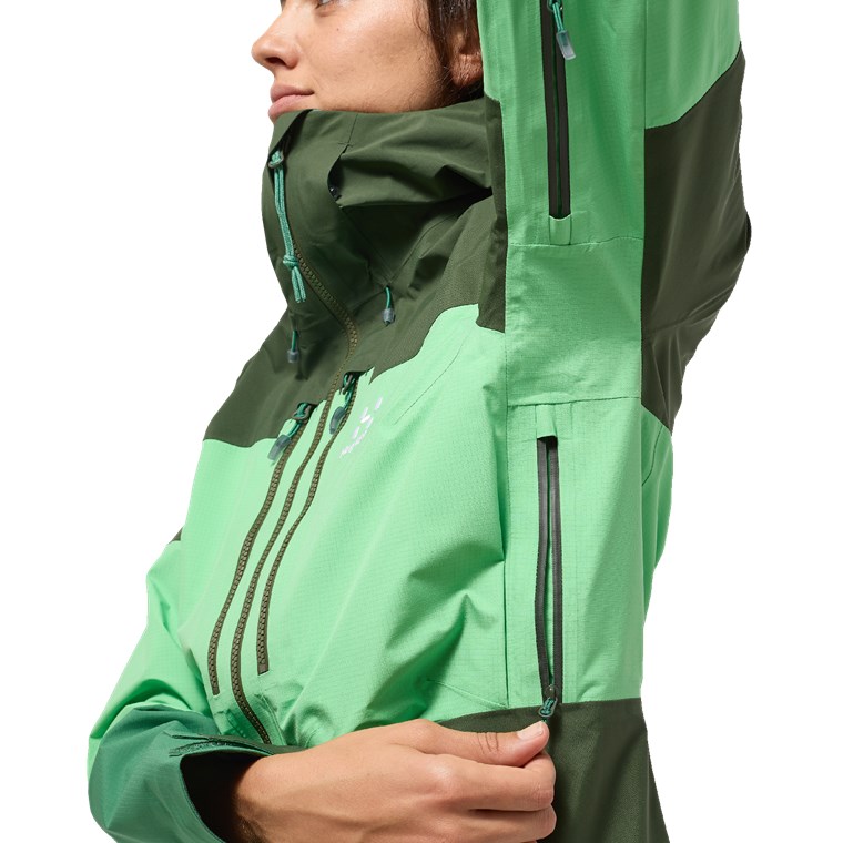 Haglöfs Spitz GTX Pro Jacket Women Mint Stone/Seaweed Green