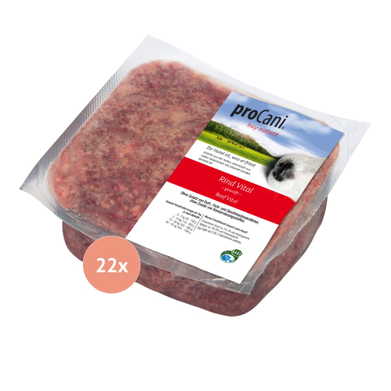ProCani Rind Vital 22x500 g