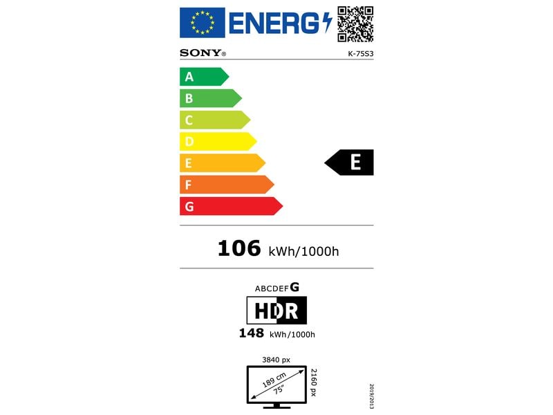 Sony TV Bravia 3 K-75S3 75