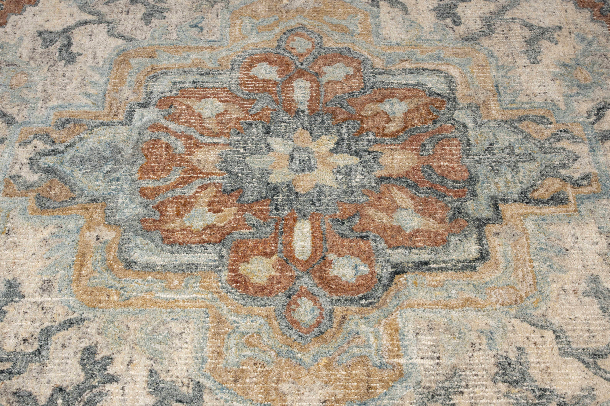 Dutchbone vloerkleed Amori Dutchbone Amori Vloerkleed 200x300 Blauw/Bruin