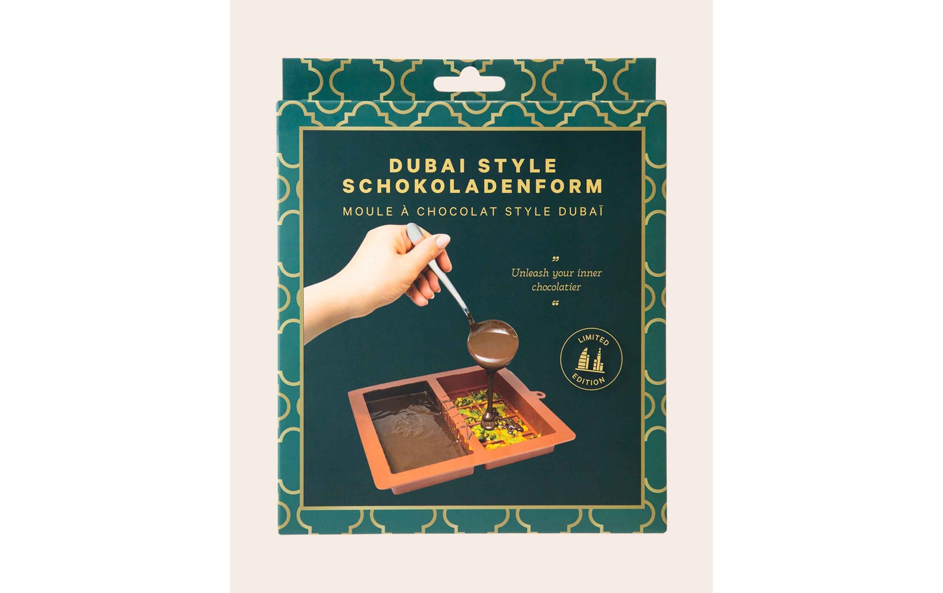 Schokoladenform für Dubai SchokoladeHochwertige Silikonform zur Herstellung von Schokolade im Dubai-Stil