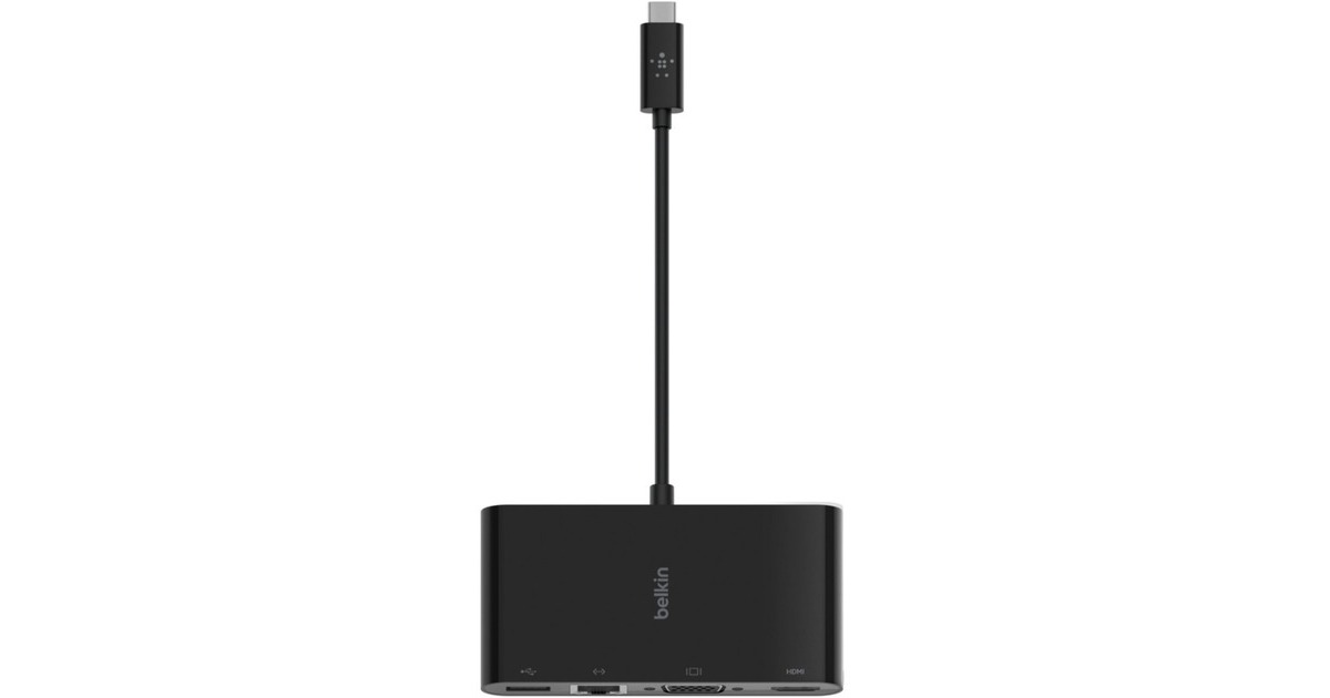 BelkinUSB-C Multimedia adapter  (Zwart, 0,15 meter)