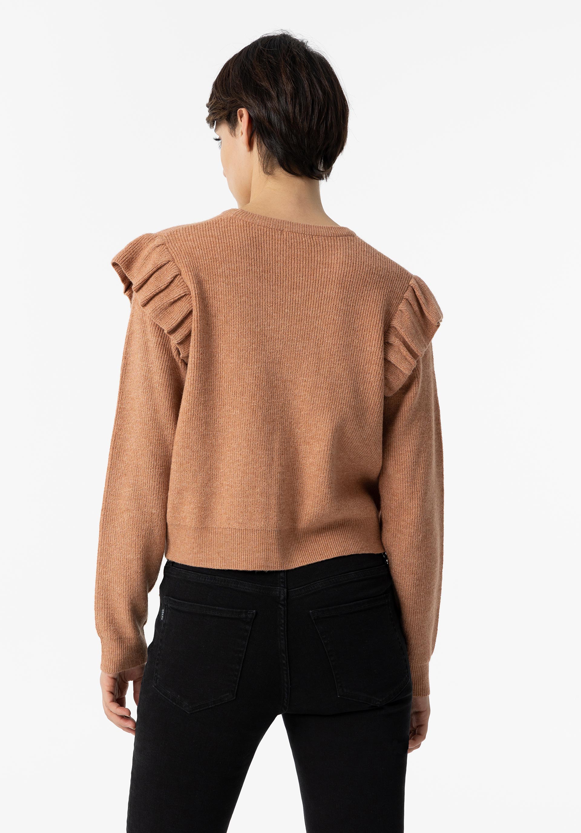 Camisola de Malha com Folhos