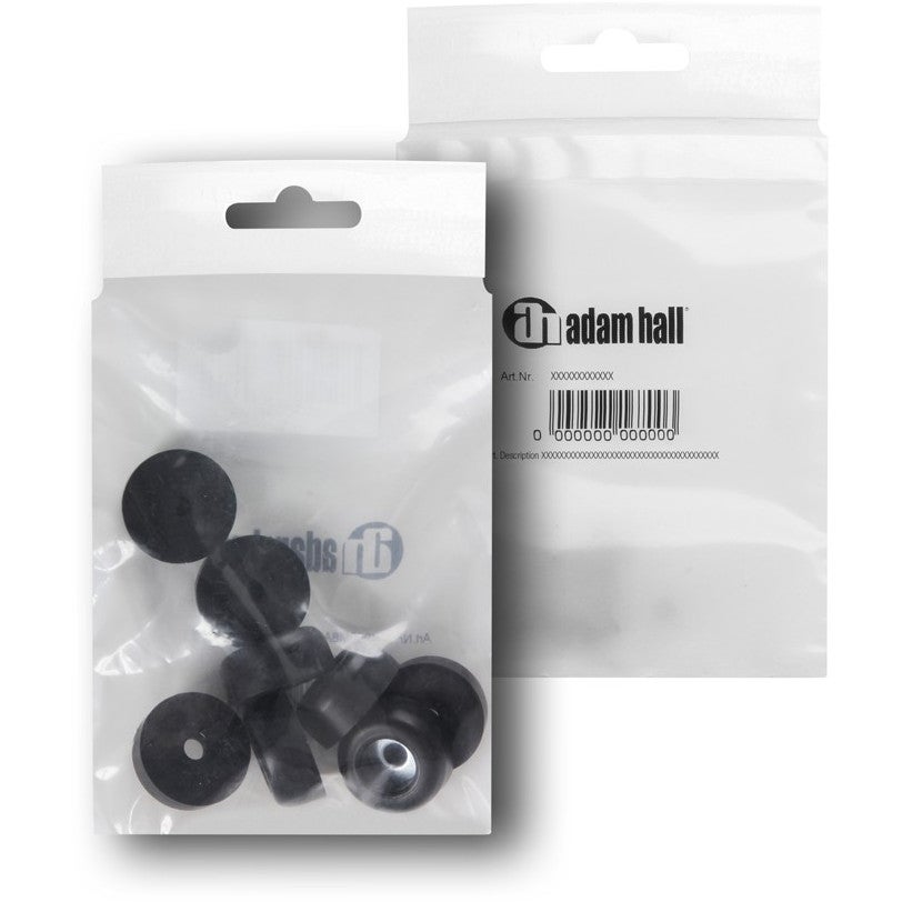 Adam Hall 4900M8AH rubberen voetjes 25 x 11 mm (8 stuks)