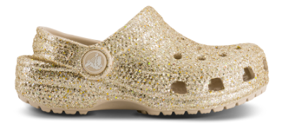 Crocs Classic Chunky Glitter Kid Clog Guld 211940 (21-27)