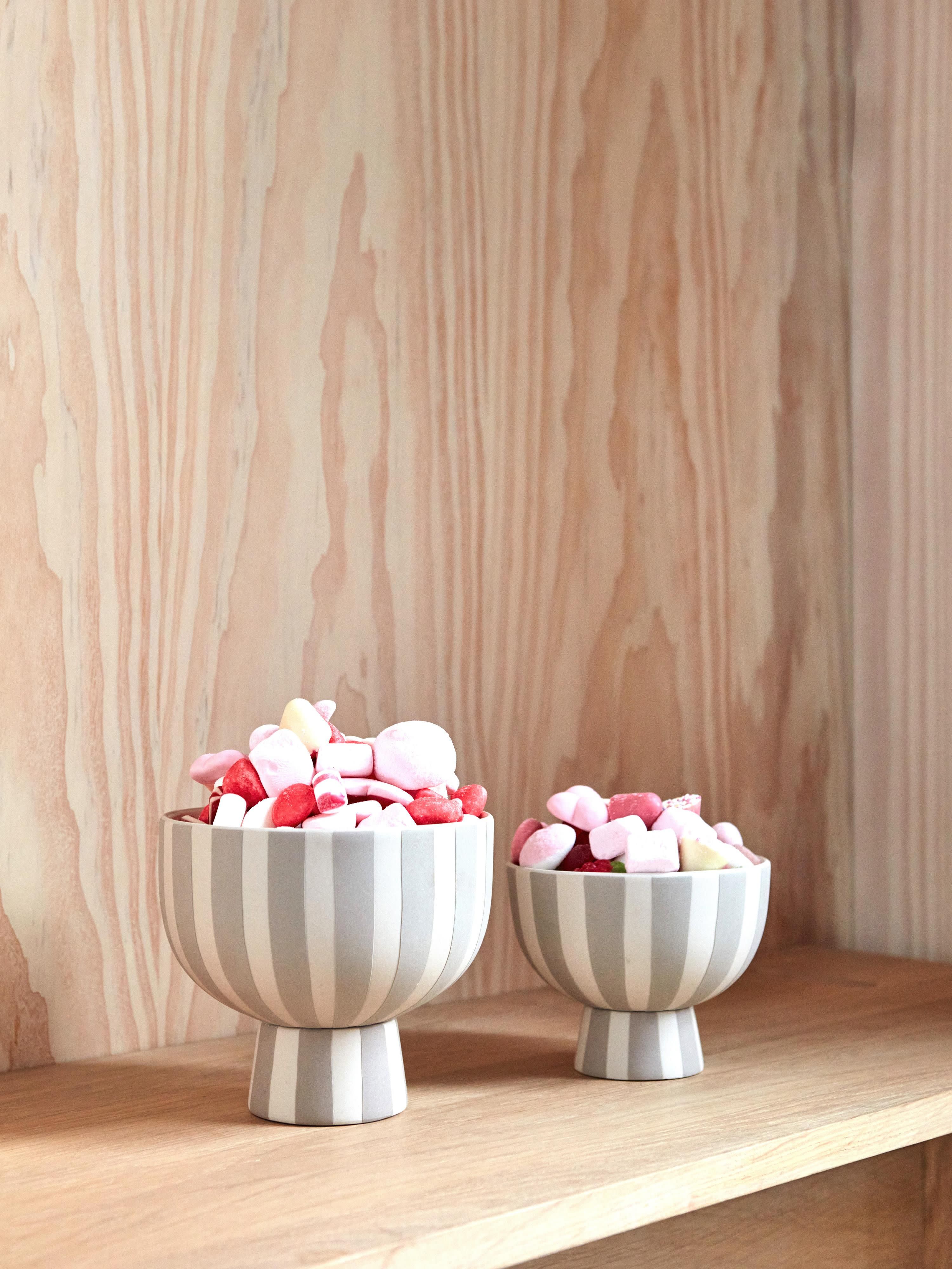 Handgemaakte decoratieve schaal Toppu, H 13 cm
