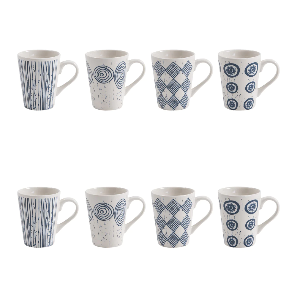 Coffret de 8 tasses Palawan 9 cl bleu Table passion