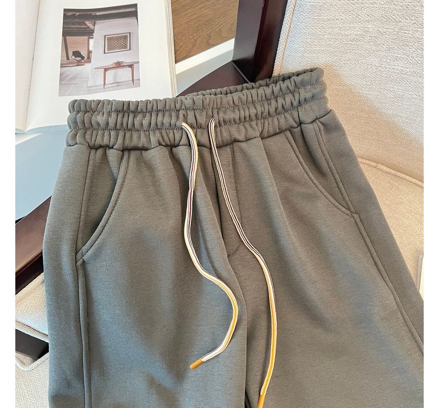 Maisee - Effen joggingbroek met elastische taille