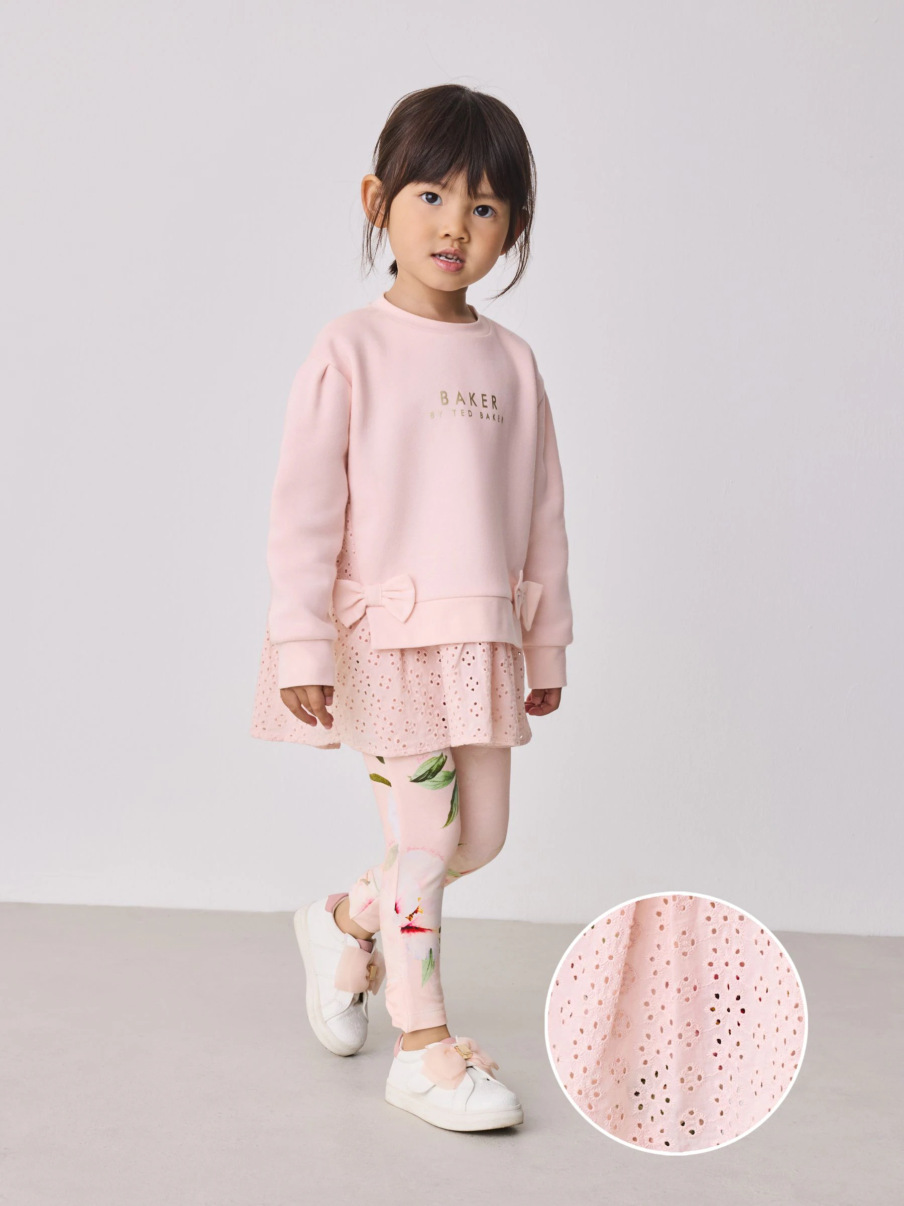 Baker by Ted Baker 2 Piece Broderie Sweatshirts & Leggings Set