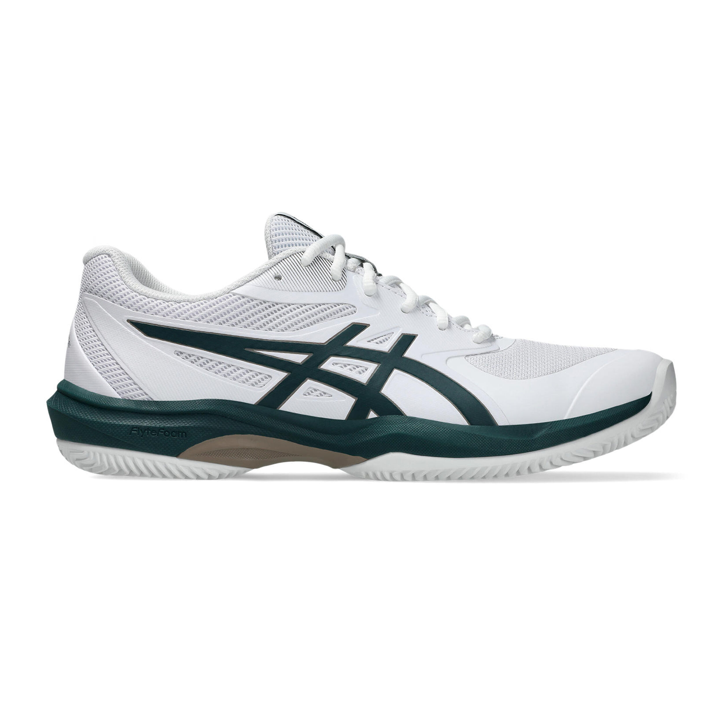 ASICS Game FF Clay Chaussure Terre Battue Hommes - Blanc , Vert Foncé