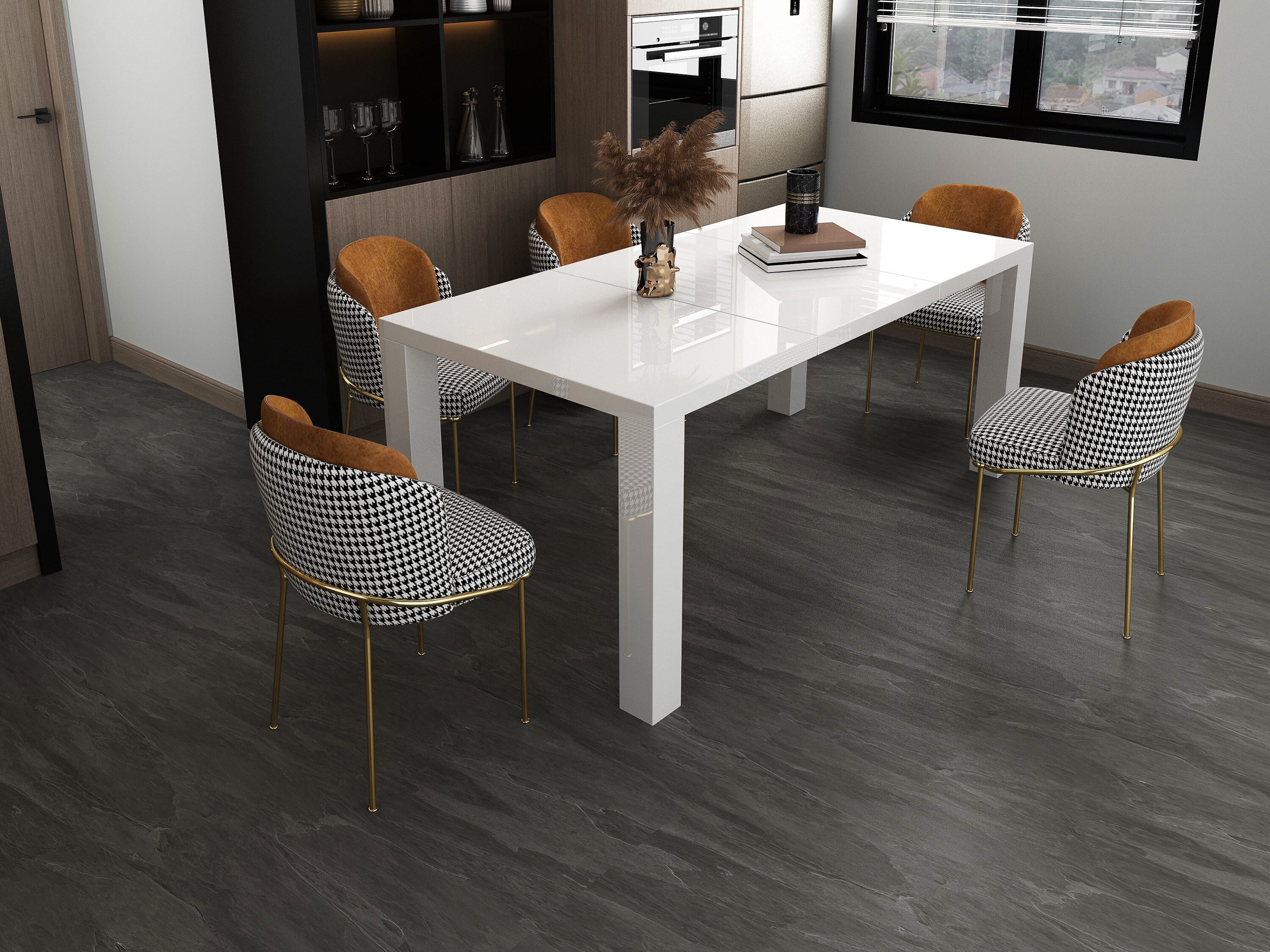 Esstisch 120/180/240x80 cm weiß Esszimmertisch Küchentisch Tisch Holztisch