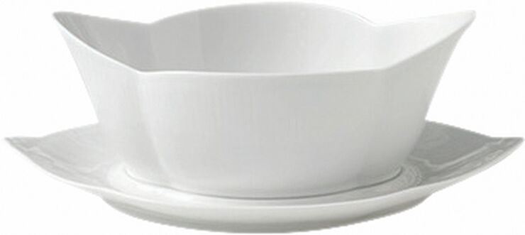 Royal Copenhagen Hvid Riflet 55 cl. sovseskål Hvid