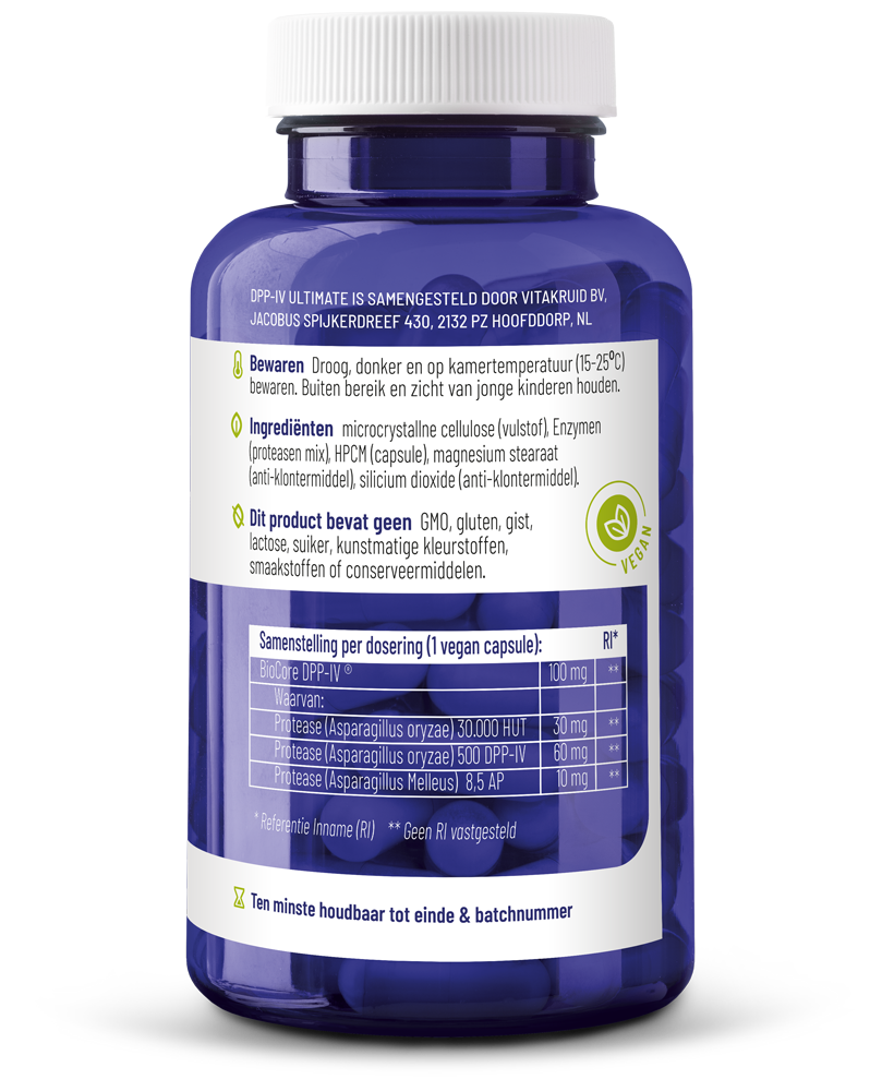 Vitakruid Dpp-Iv Ultimate Biocore® Optimum Complete Enzymen (90 vega capsules)