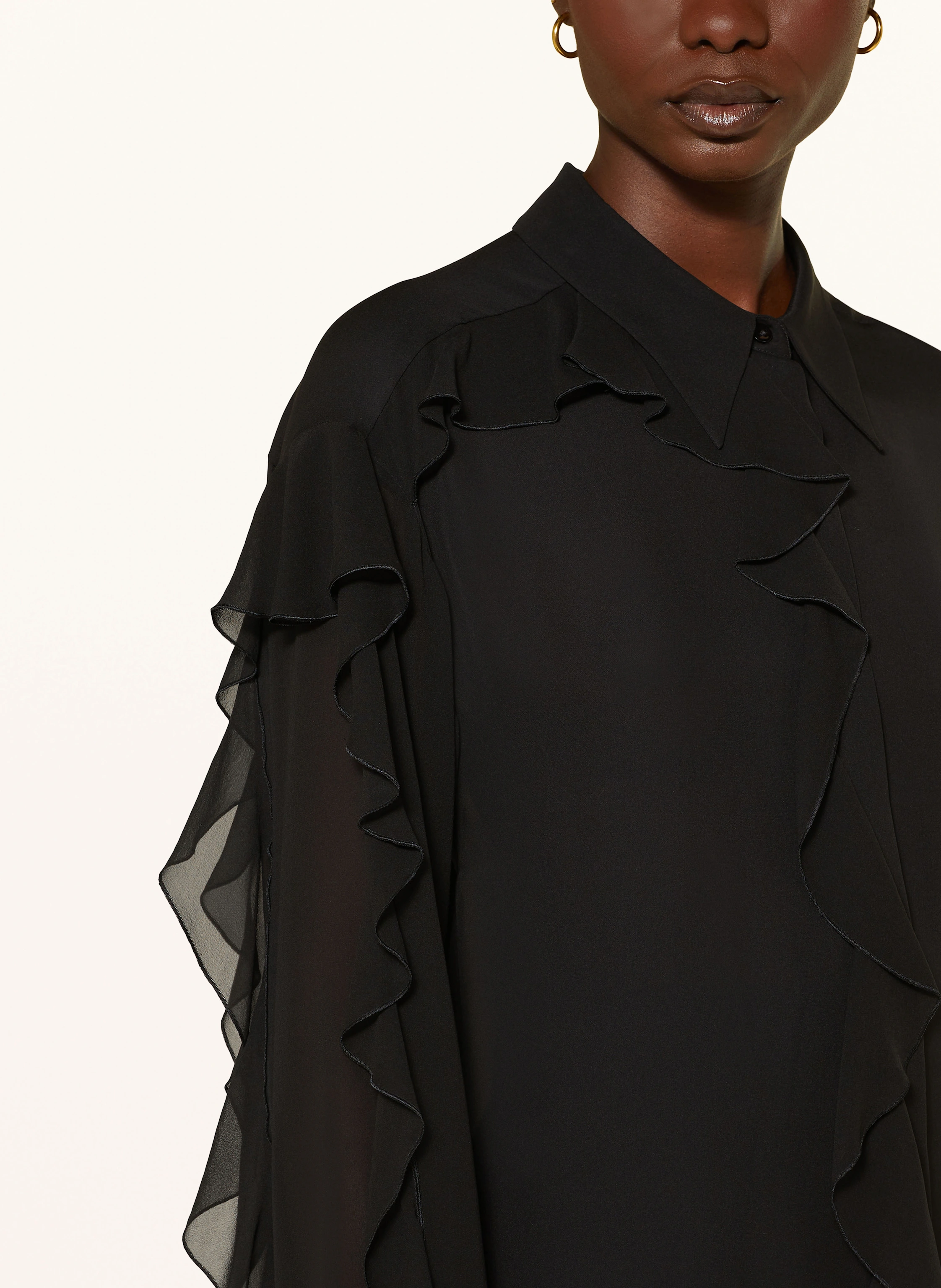 DOROTHEE SCHUMACHER Hemdbluse SHEER TWIST aus Seide mit Volants