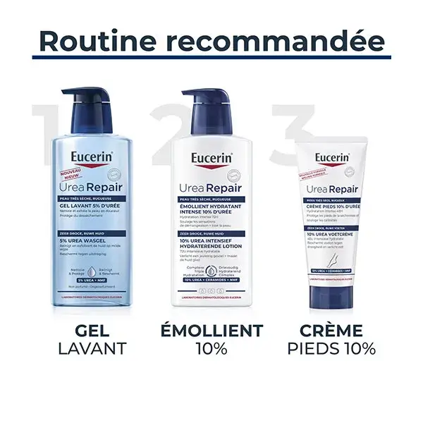 Eucerin UreaRepair Recharge Gel Lavant 5% d'Urée 400ml