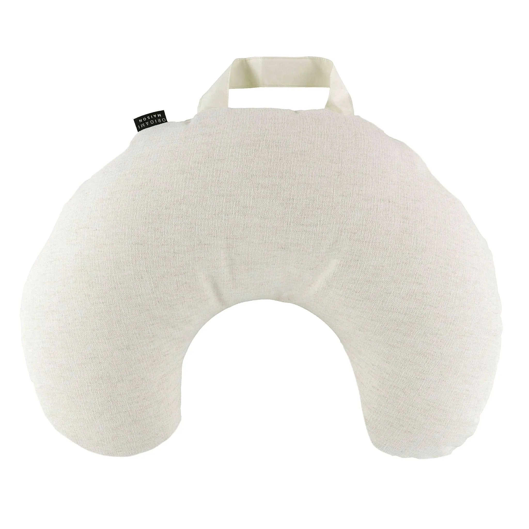 Origami Maison Coussin d'Allaitement - Beige Aspect Lin