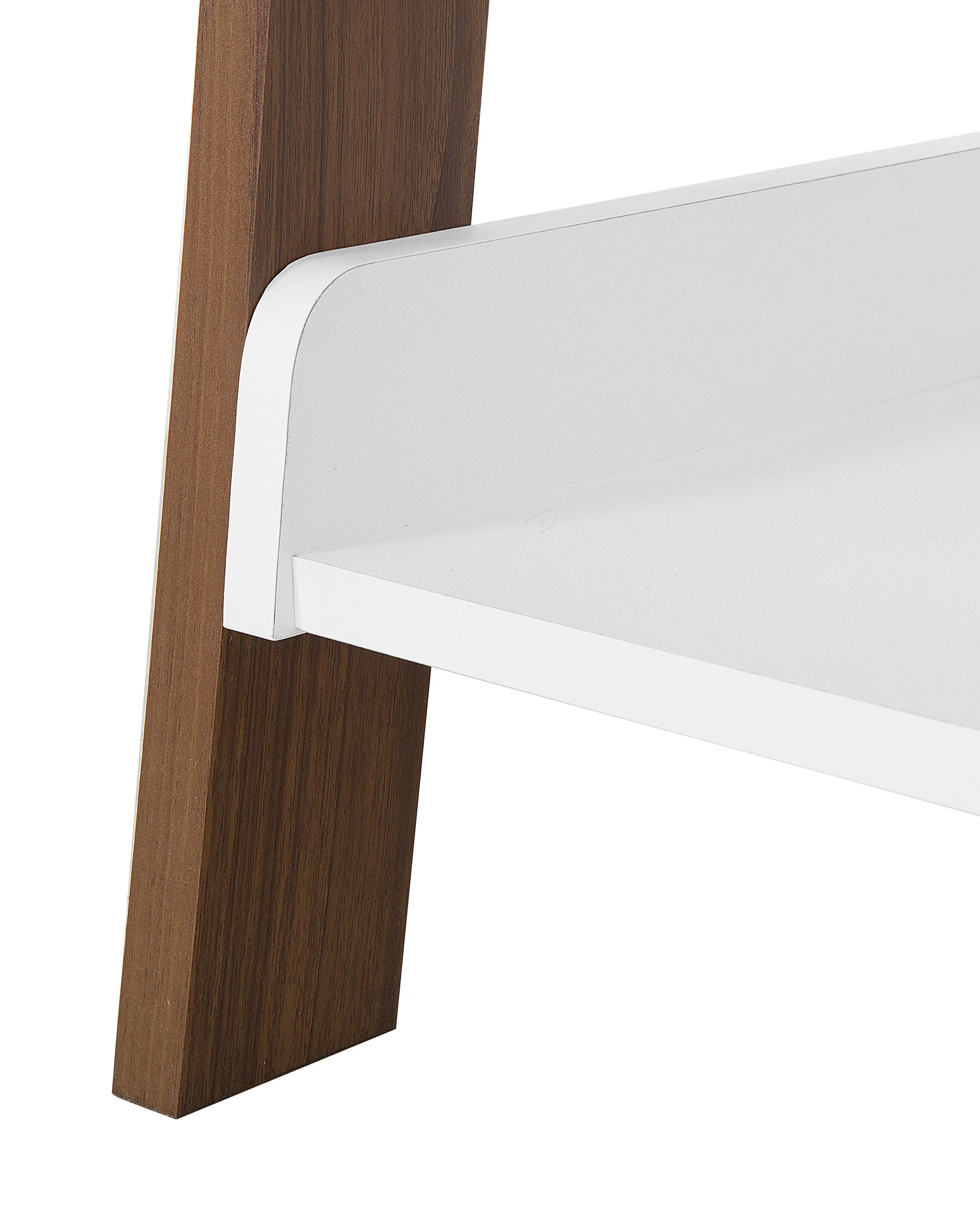 Opbergkast met 5 planken MOBILE DUO 166 cm Bruin/wit