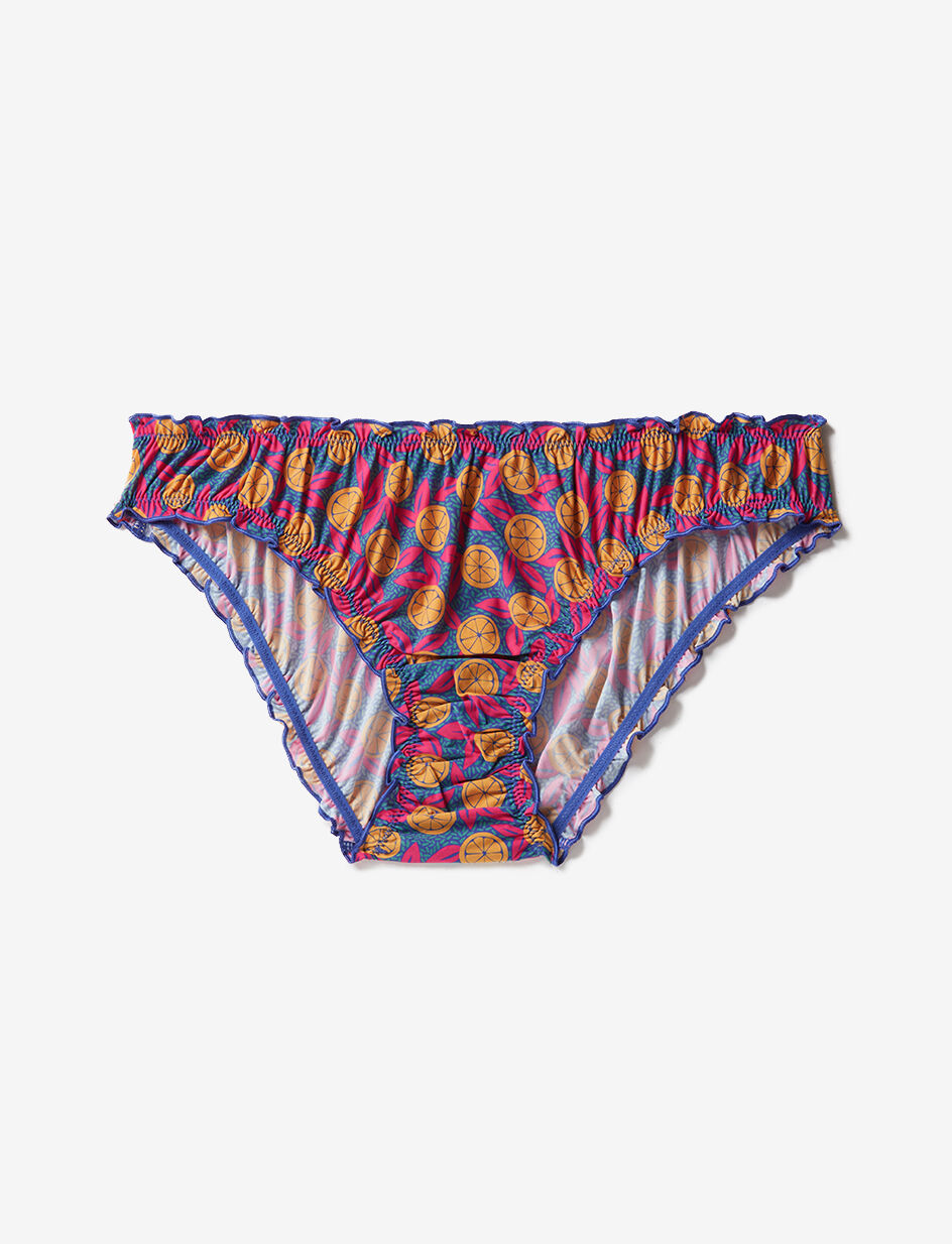 Culotte fantaisie - orangeade bleu franc