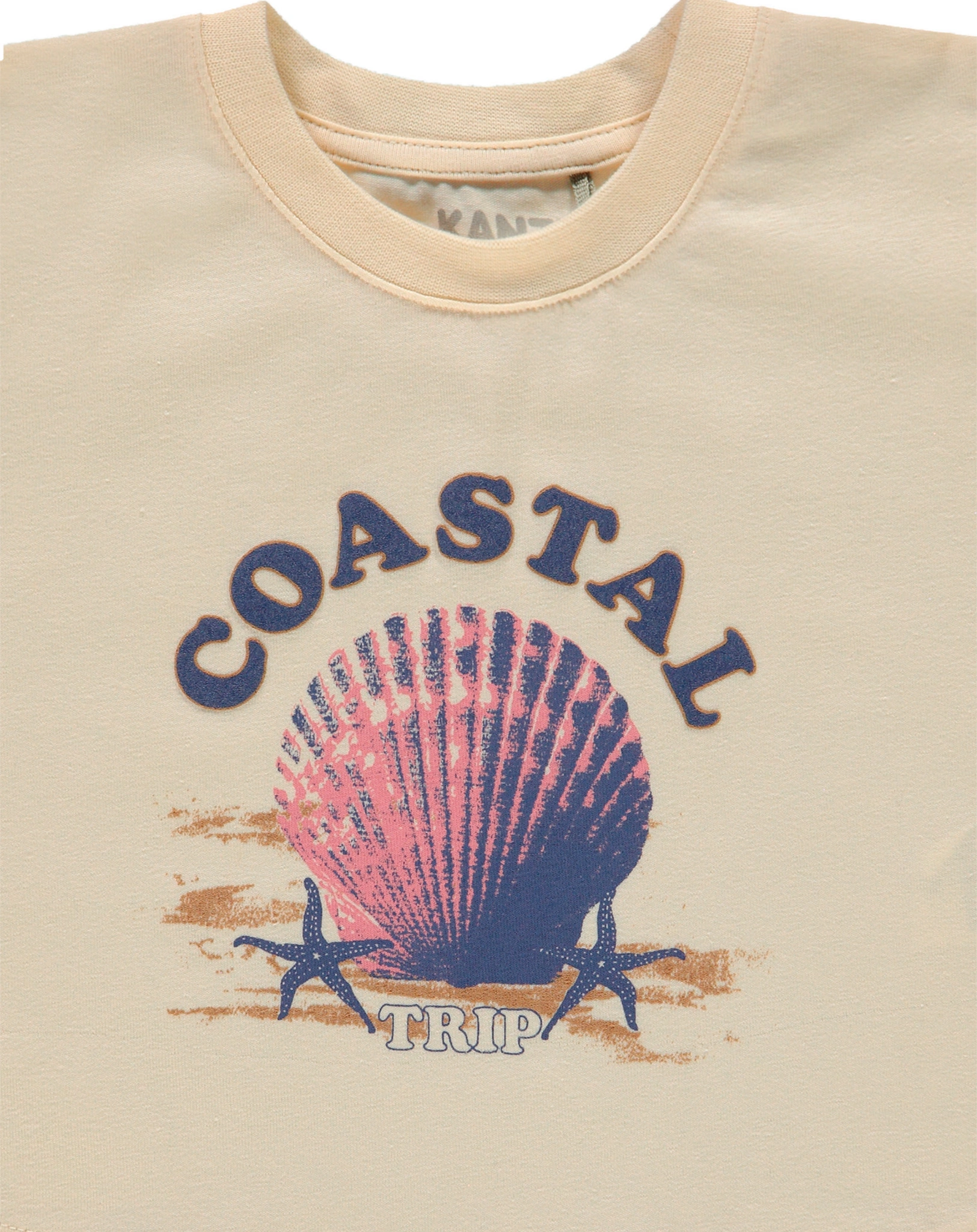 T-Shirt COASTAL TRIP in beige
