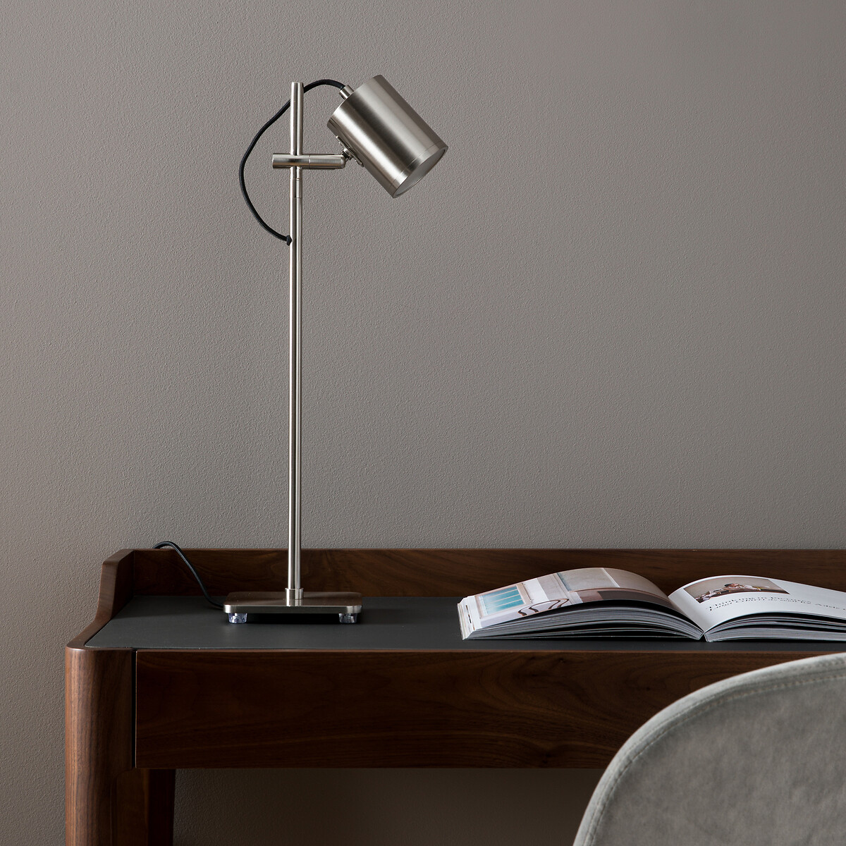 AM.PM<br>Luminária de teto, acabamento em níquel acetinado, Girevole