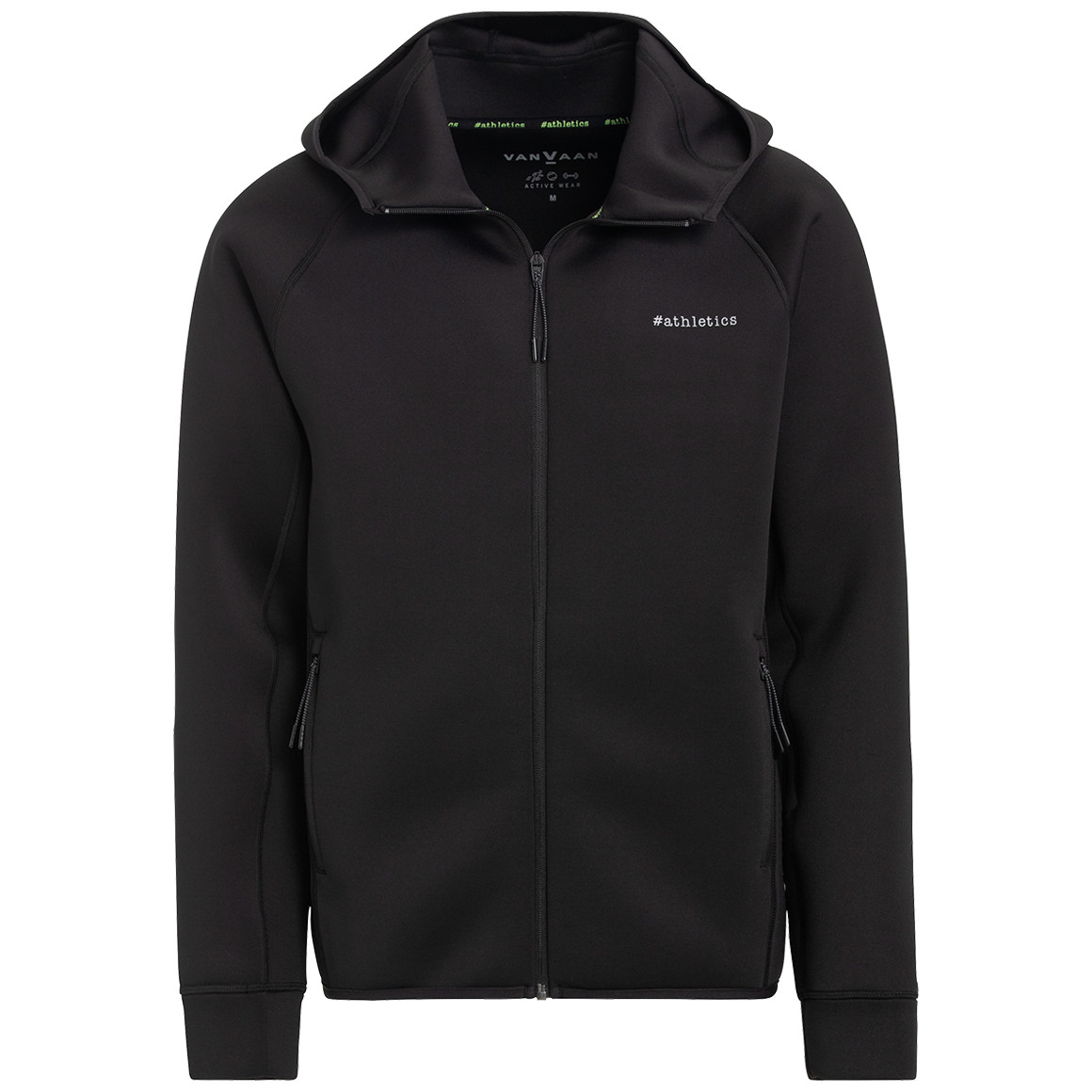 VanVaan Herren Sport-Jacke mit Kapuze schwarz