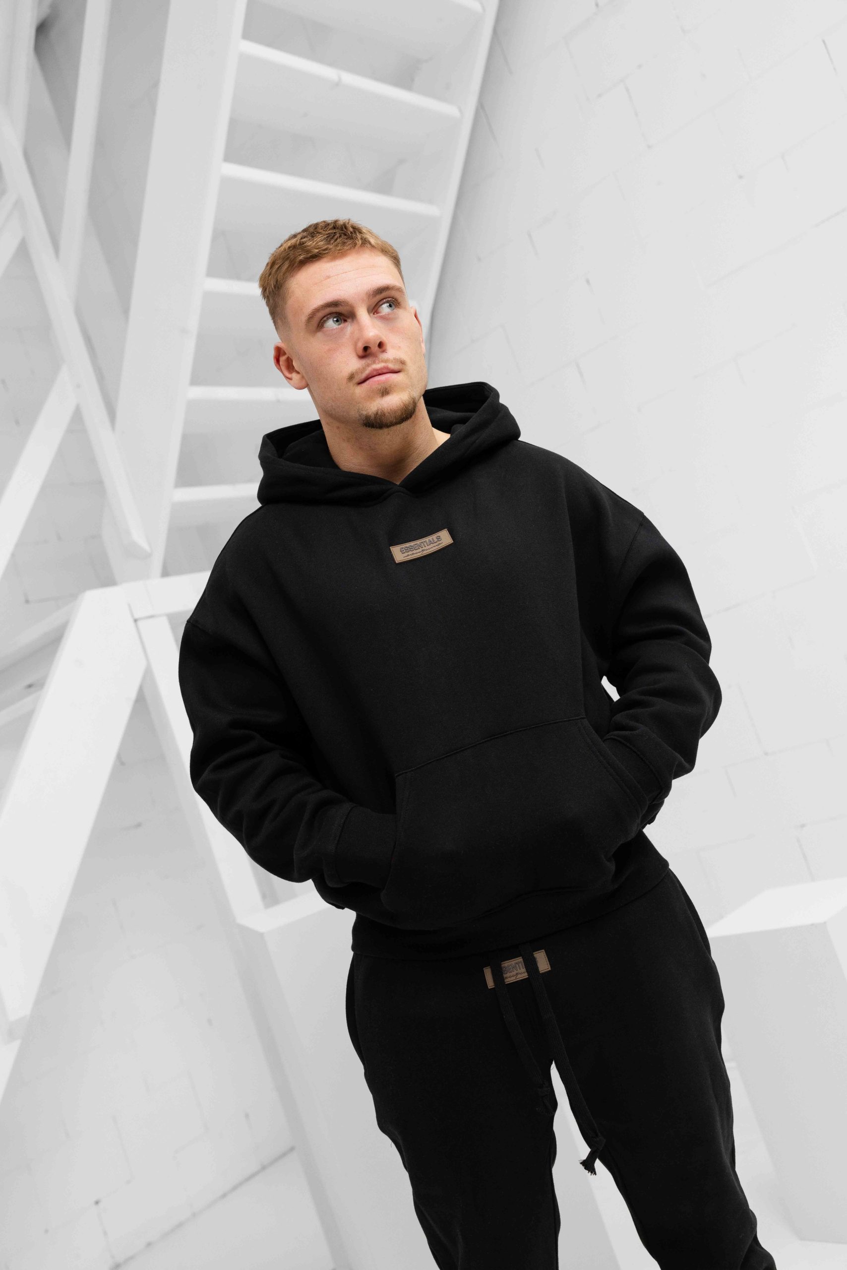 Cou7ure Essentials Rubber Trainingspak Heren Zwart