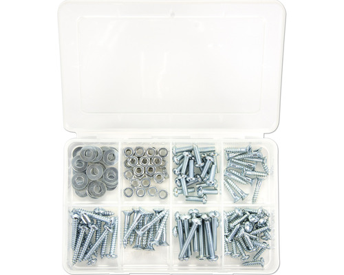 Huishoudelijke schroefassortiment, 150 stuks